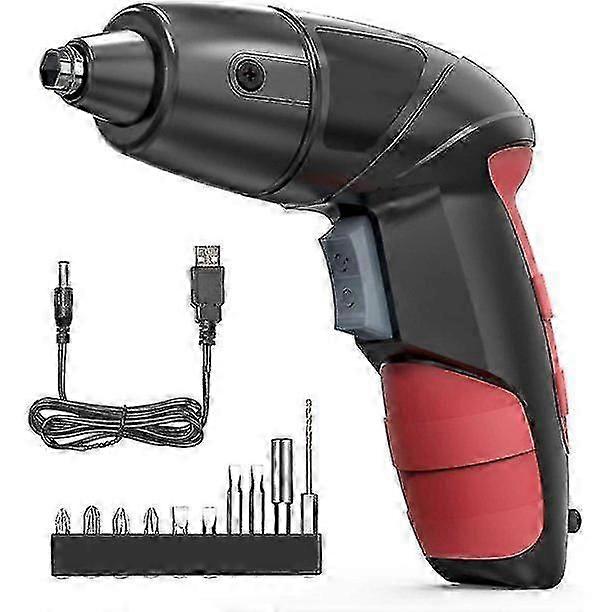 Cordless Screwdriver Electric Screwdriver Rechargeable 3.6v Lithium Ion Power Screw Guns With Battery Indicator For Household, Beginners And Experienc