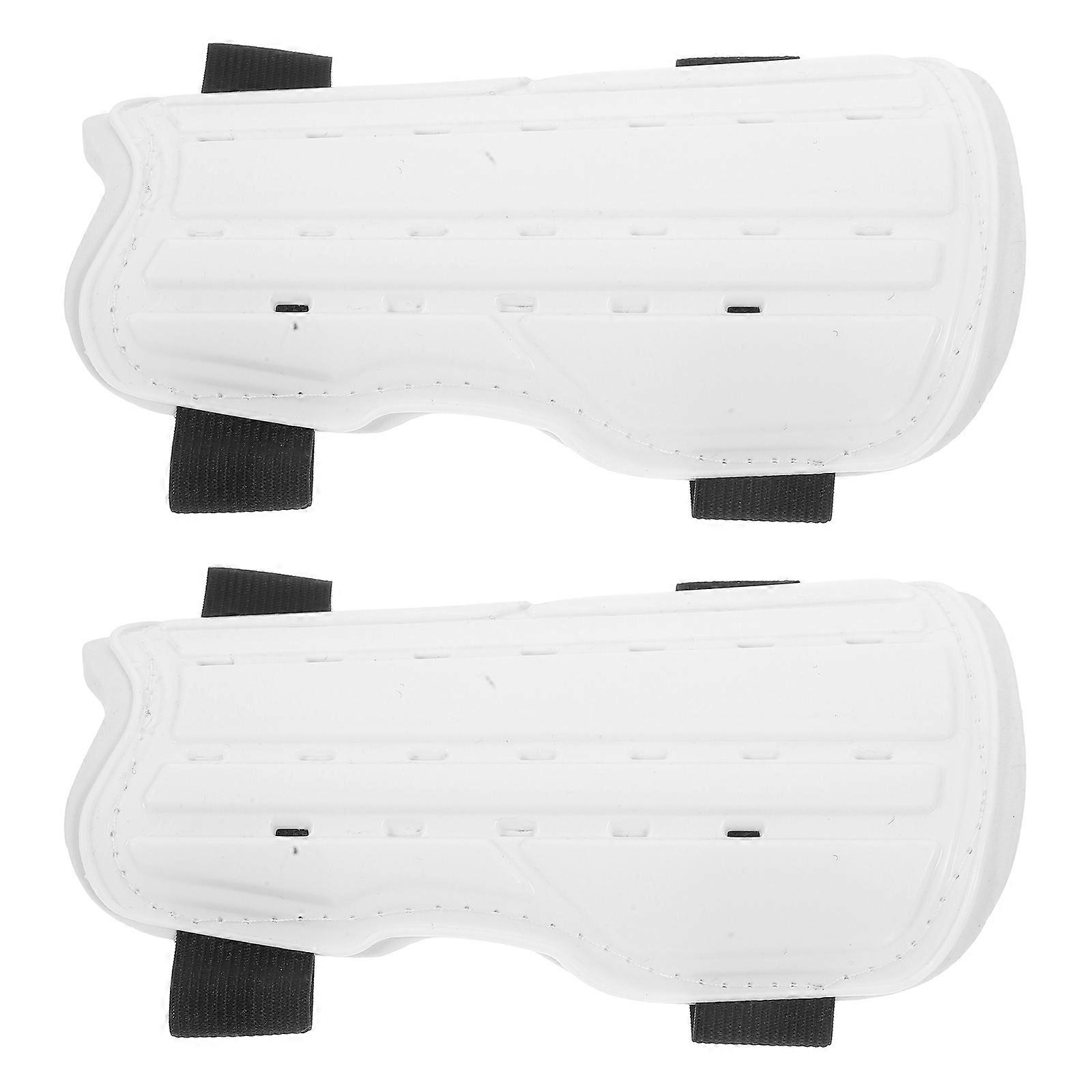 Shin Protector Soccer Shin Guards for Teenager Use 1Pair White