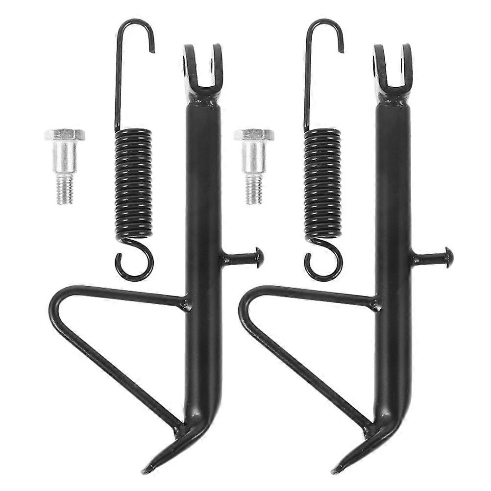 Black Motorcycle Kickstand Side Support Stand for Electric Scooters 2Sets