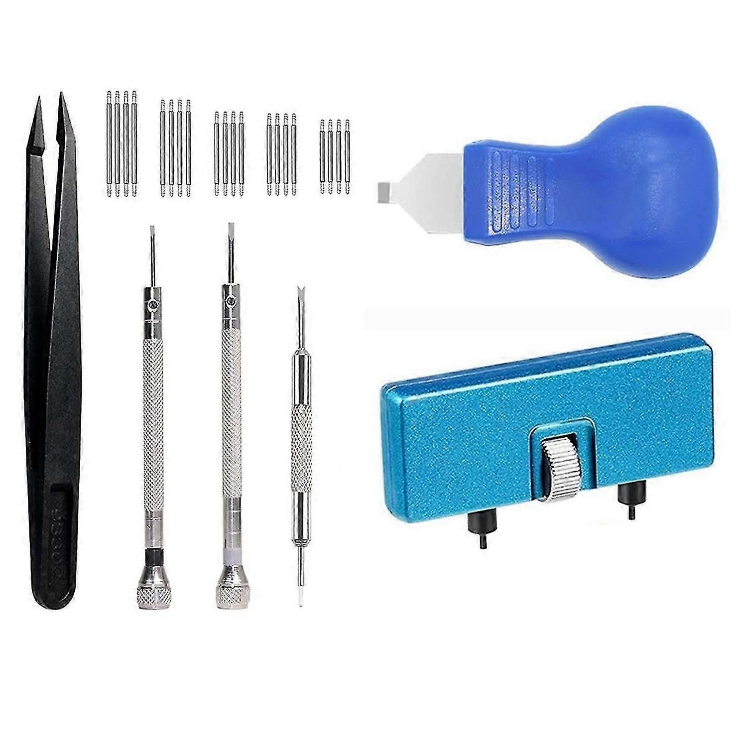 26Pcs Watch Battery Replacement Tool Kit, Watch Case Opening Pry