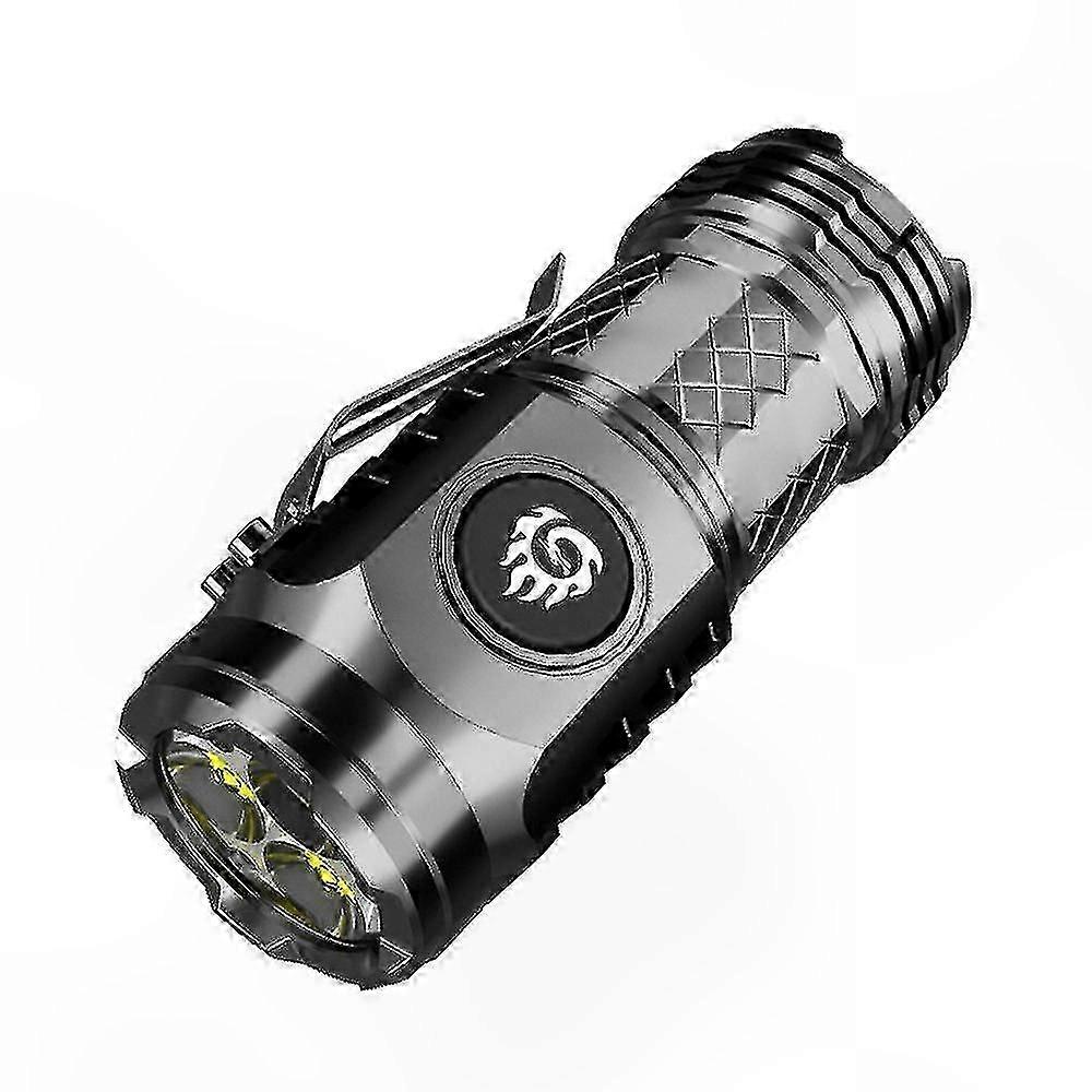 High-Performance Mini Tactical Flashlight with USB Rechargeable Feature and 3-Core Technology for Enhanced Brightness