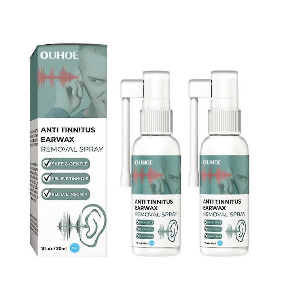 2pcs Tinnitus Relief Spray Ear Buzzing Relief Protección auditiva