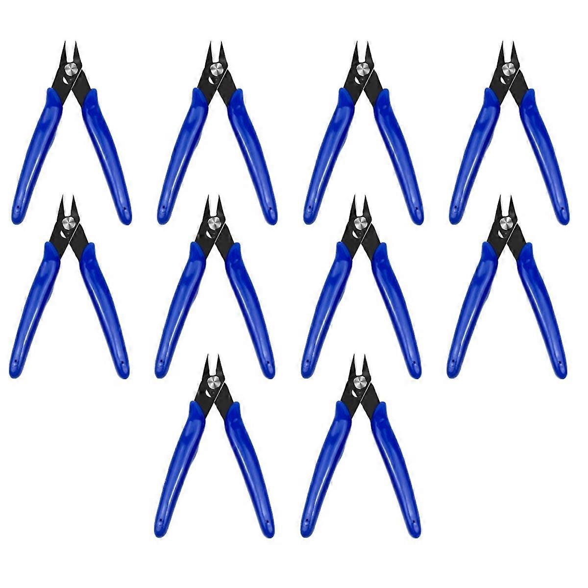 Blue Handle 170 Electronic Pliers Nozzle Plastic Diagonal Pliers