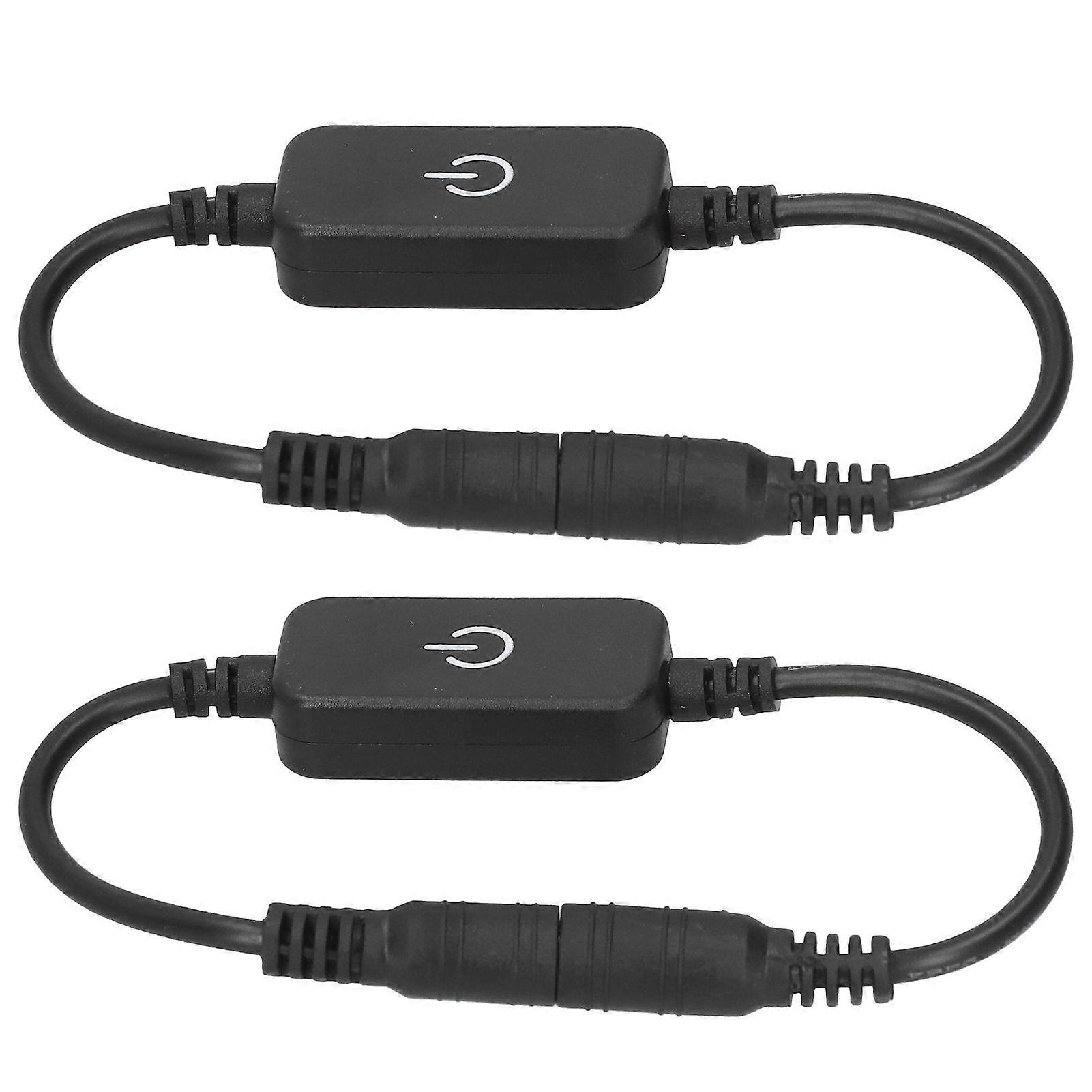2pcs LED Strip Touch Dimmer Dimming On Off Switch Controller for DC 5V24V Single Color Strip Light