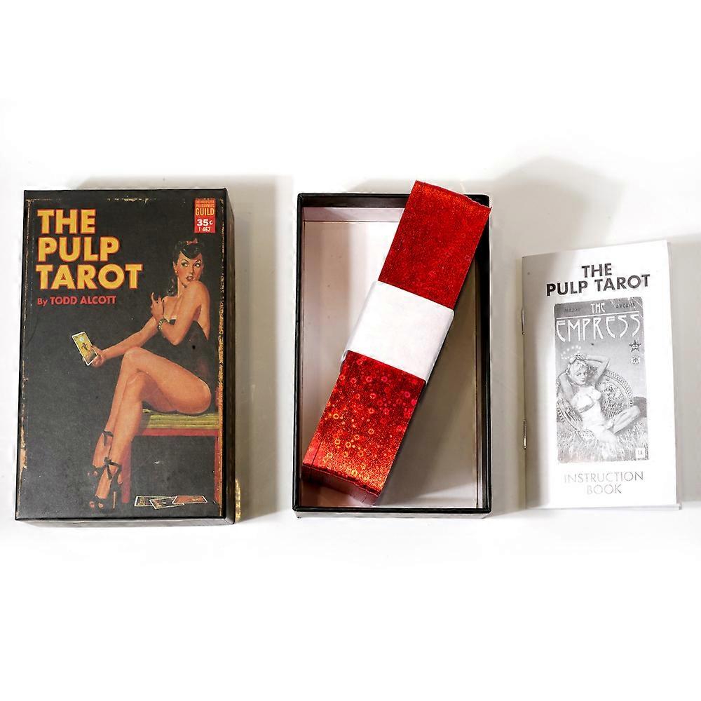 The Pulp Taro Tarot cards With Booklet 78 Card Tarot Deck Gilded Edge Origin Size 12x7 Size Standard Hardcover