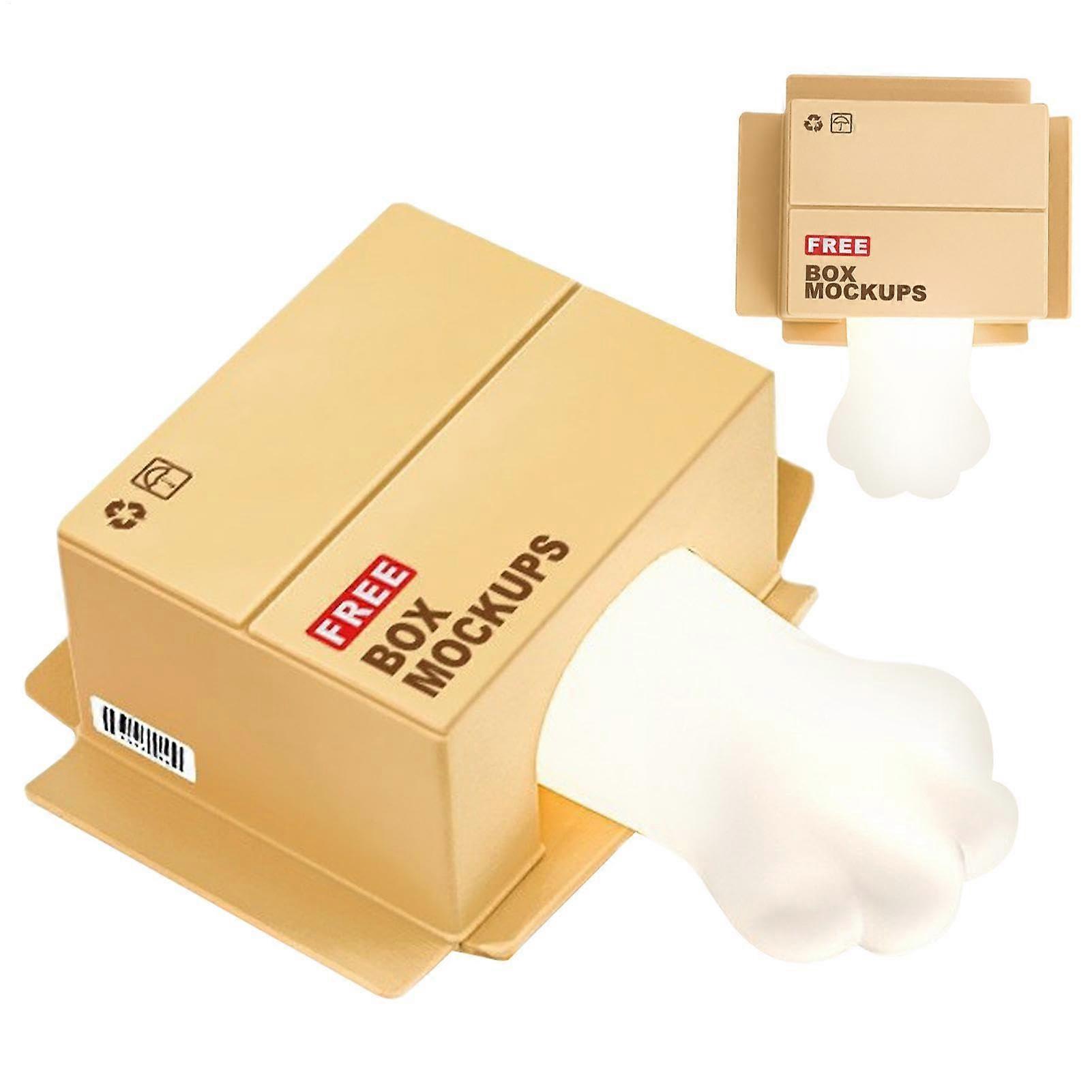 Cat Night Lamp - Silicone Cat Paw Night Light with Timer, Type-C Charging, Adjustable Brightness, 7.2x5.75x2.36 Inch