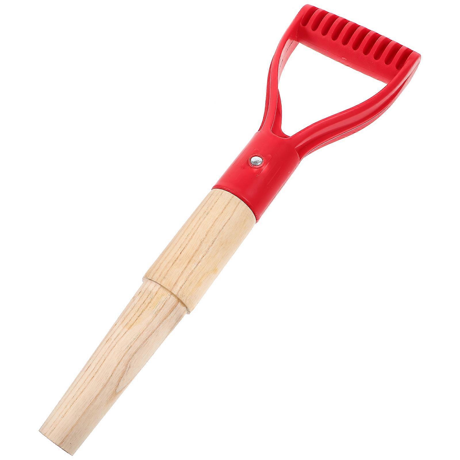 Wood Plastic Replacement Handle for 2Pcs Red Garden Spade