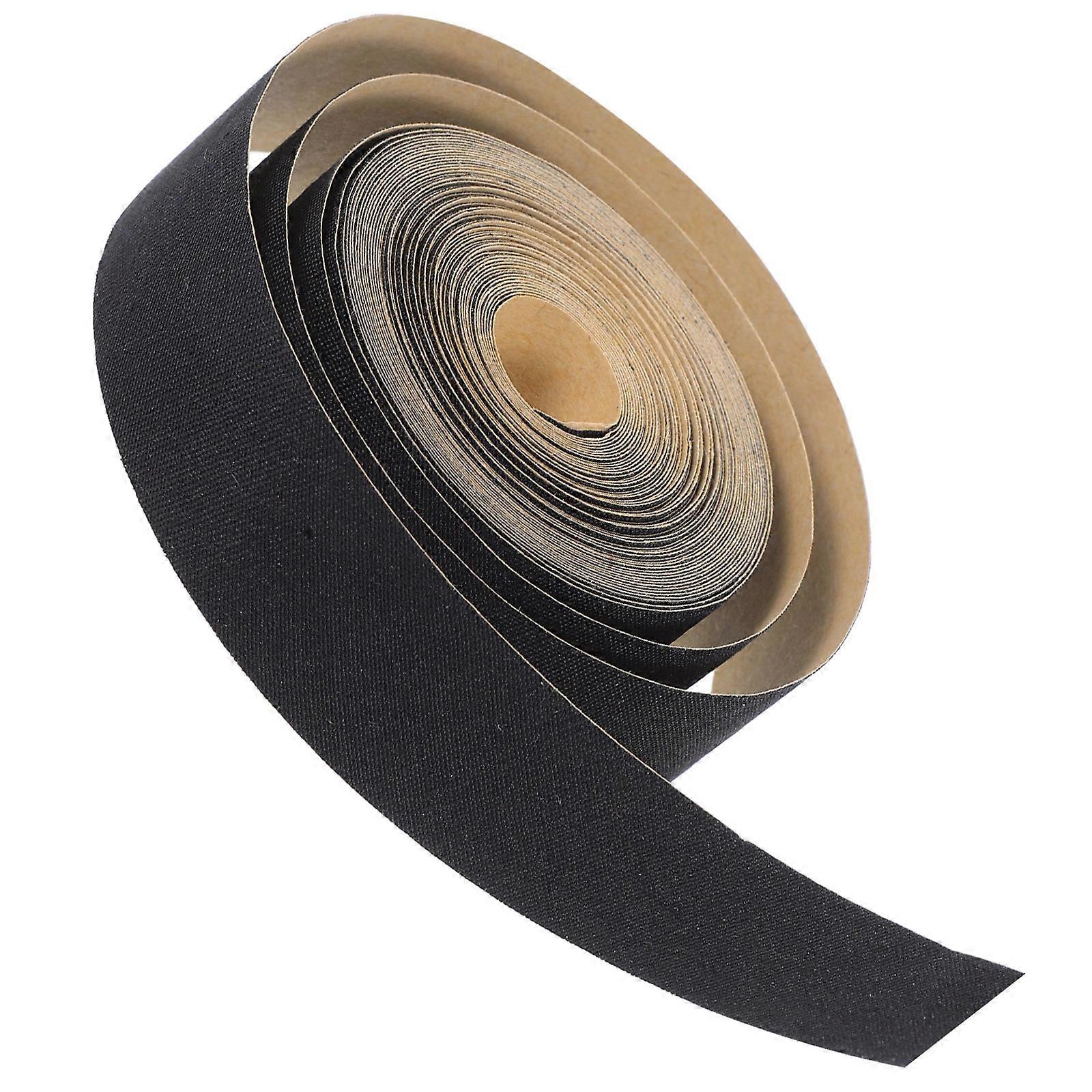 Fabric Lamp Shade Material for Edging 2 Rolls Self Adhesive Black Cloth