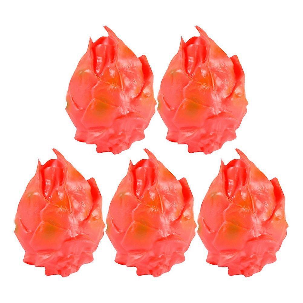 Red Artificial Pitaya Model for Decorative Use 10Pcs Set