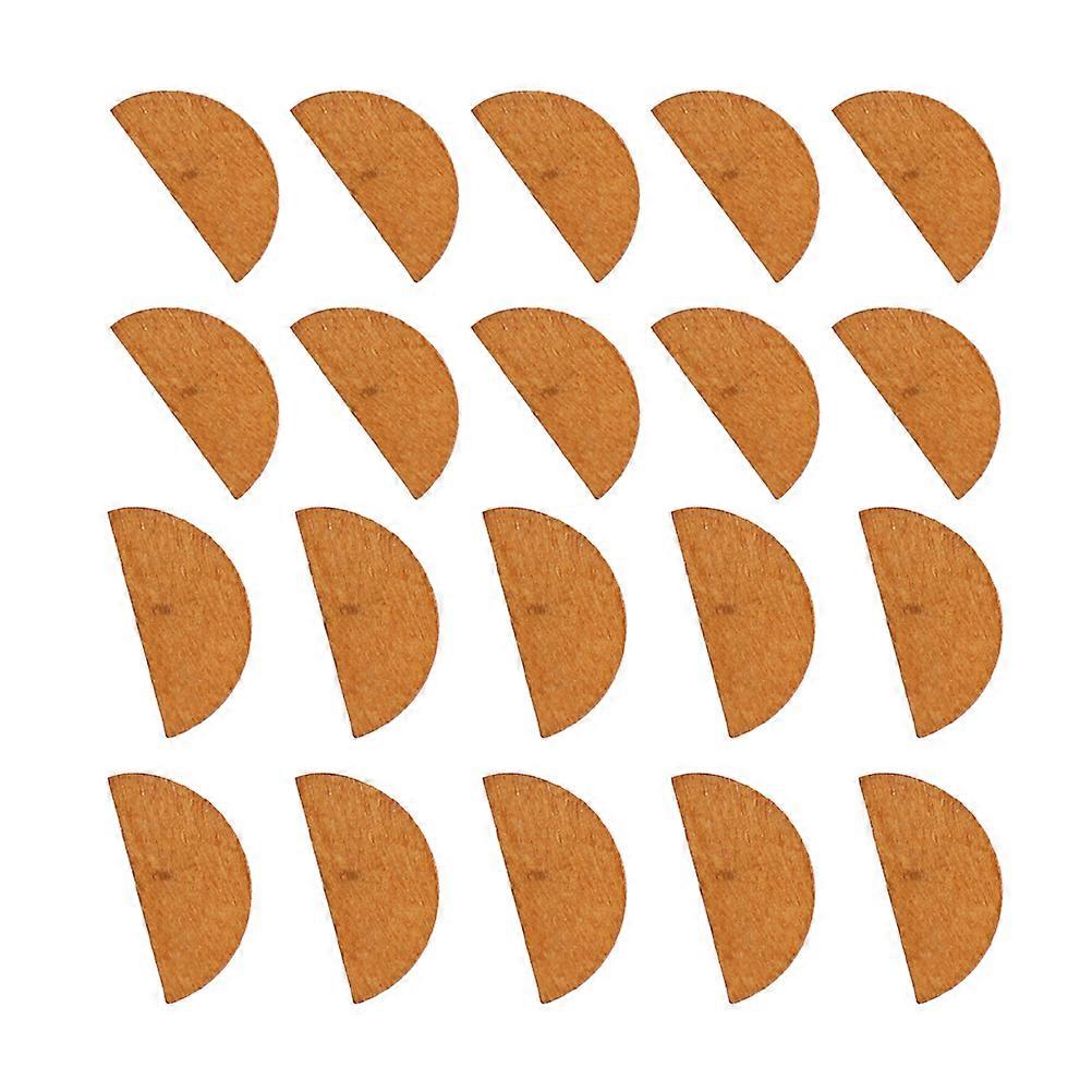 Wooden Earring Pendant Semicircle Set for Earring Making 2Sets Accessories