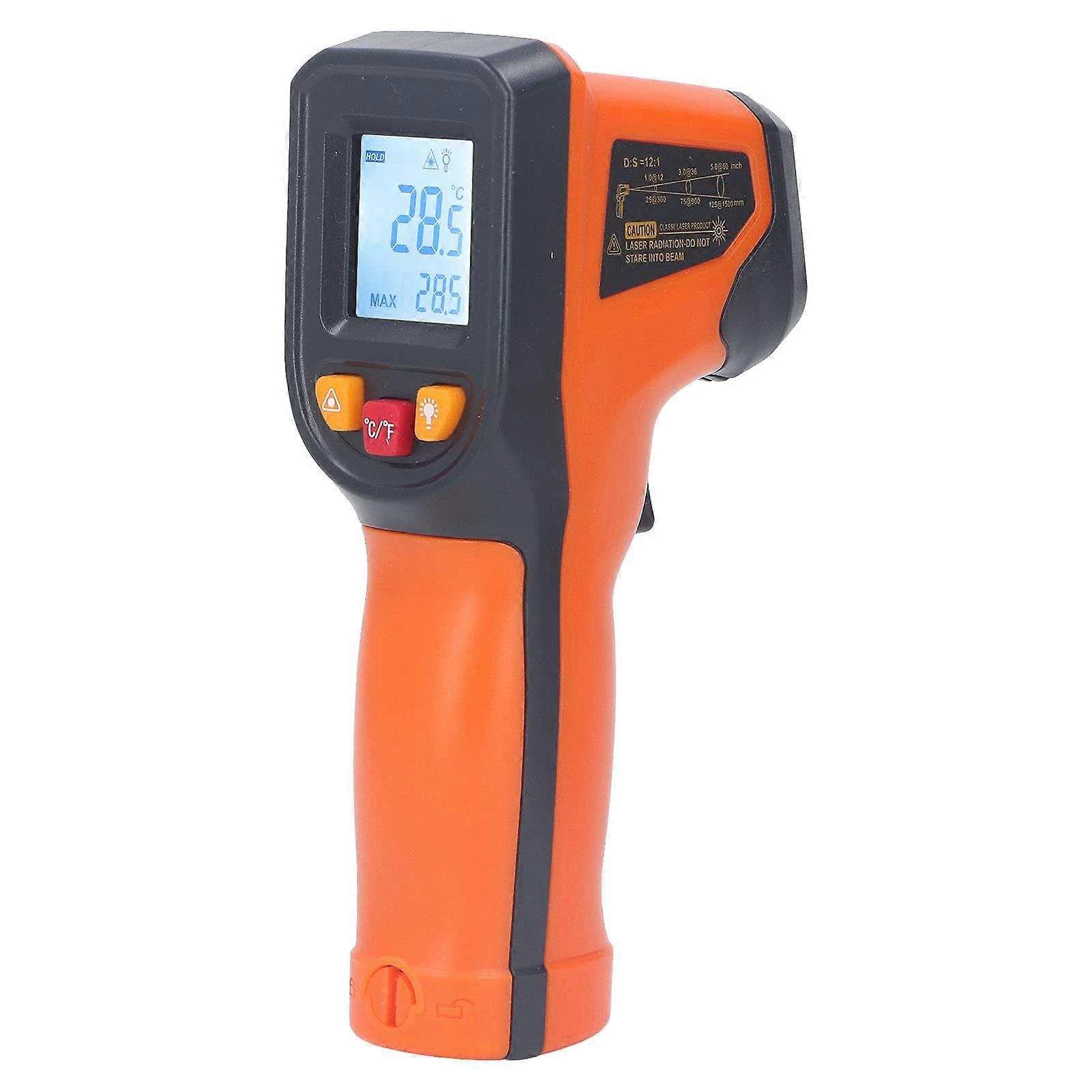 Kitchen Infrared Thermometer, Display Handheld Temp Gun For Industrial And Barbecue Use, 50 To 400 F, Not For Human Use