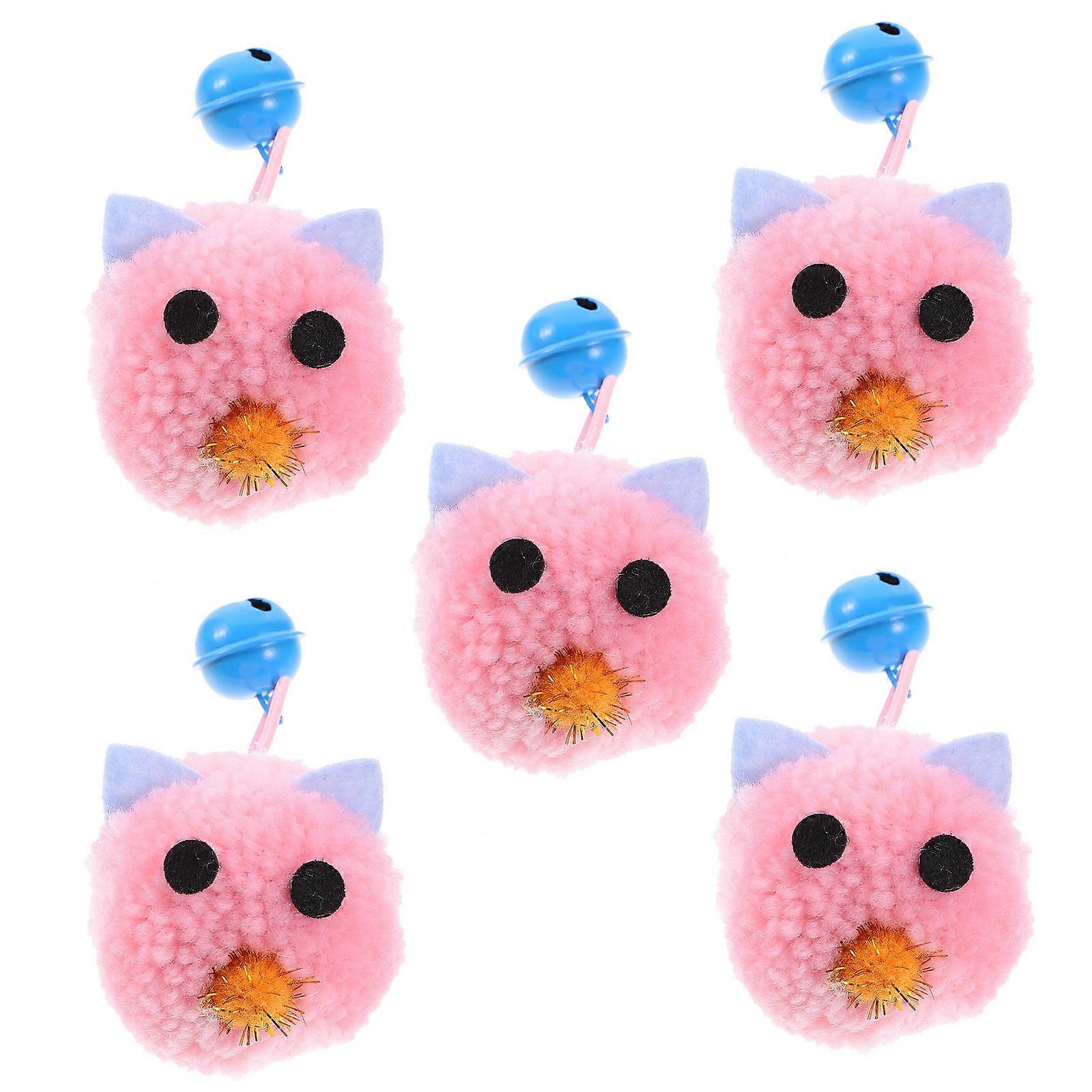 15 Pcs Mouse Shaped Cat Toys Plush Mice For Indoor Cats Promoting Instinct Encouragement Pink