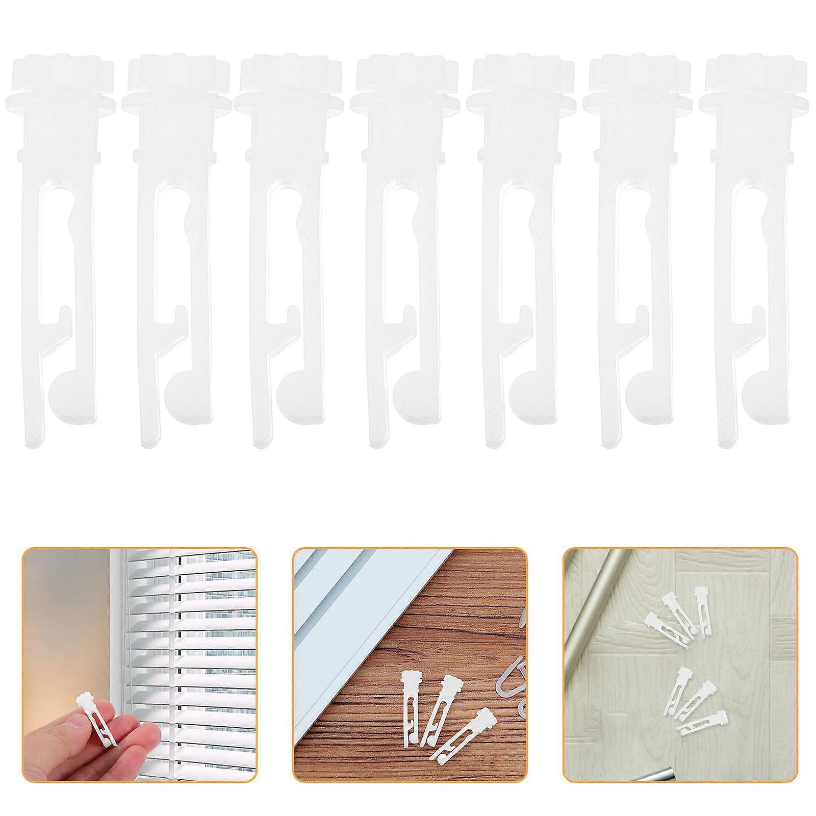 Curtain Fittings Vertical Curtain Pulley Inserts Suitable for Curtain Tracks Freely Rolling Smooth Sliding White 3.00X0.75X0.50cm 20Pcs