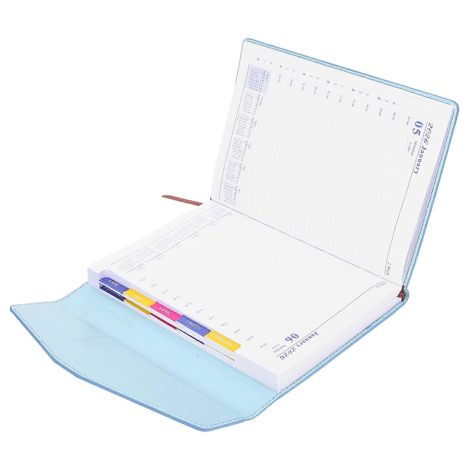 Planner Daily 2Pcs Journal for Learning and Office Use Portable Notepad