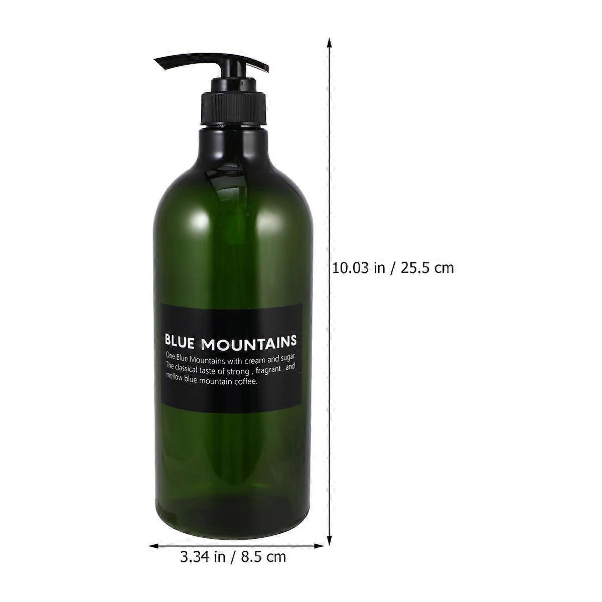 Portable 4Pcs Waterproof Shampoo Dispenser Bottles For Travel Home Use Liquid Soap Green