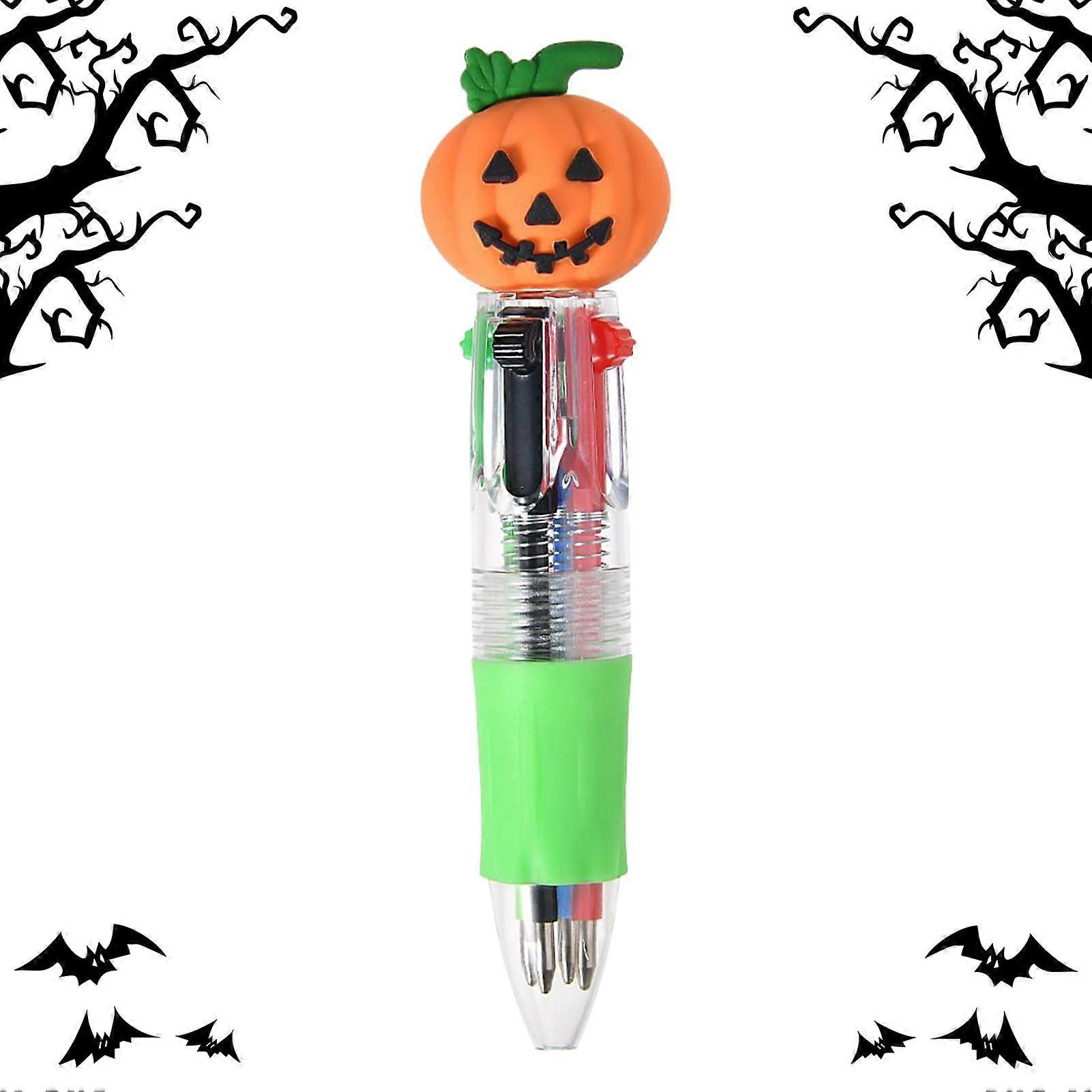 Halloween Multicolor Pens, 4Color Ink Set, Assorted Ink Pens For Holiday, Classroom, Journal, Drawing