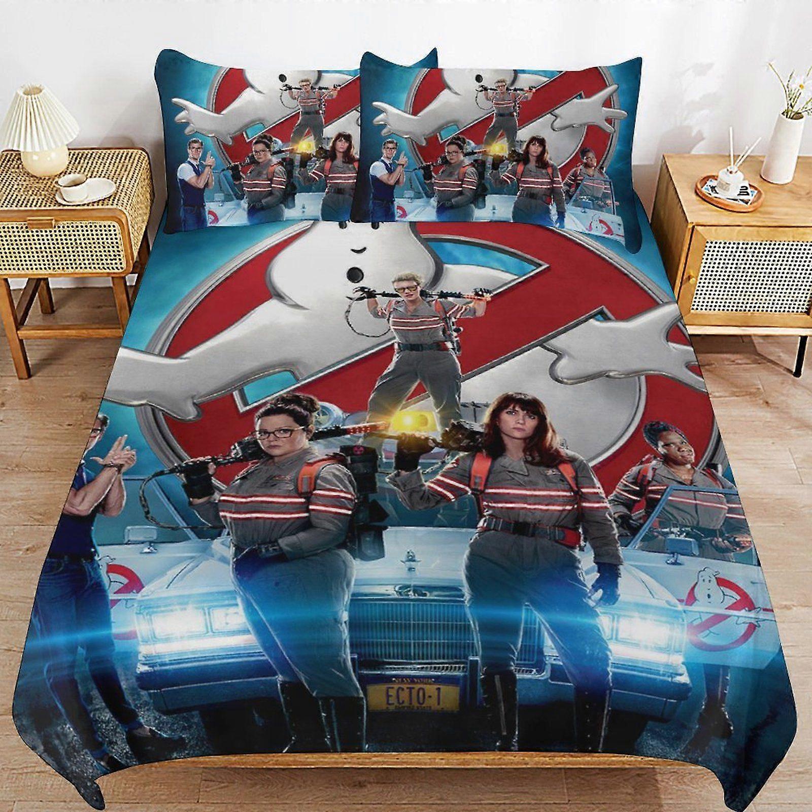 a274 The Real Ghostbusters Consistent Sleep Texture Secure Fit Zipper Clean Structure Fabric Duvet Cover Sets Need b274