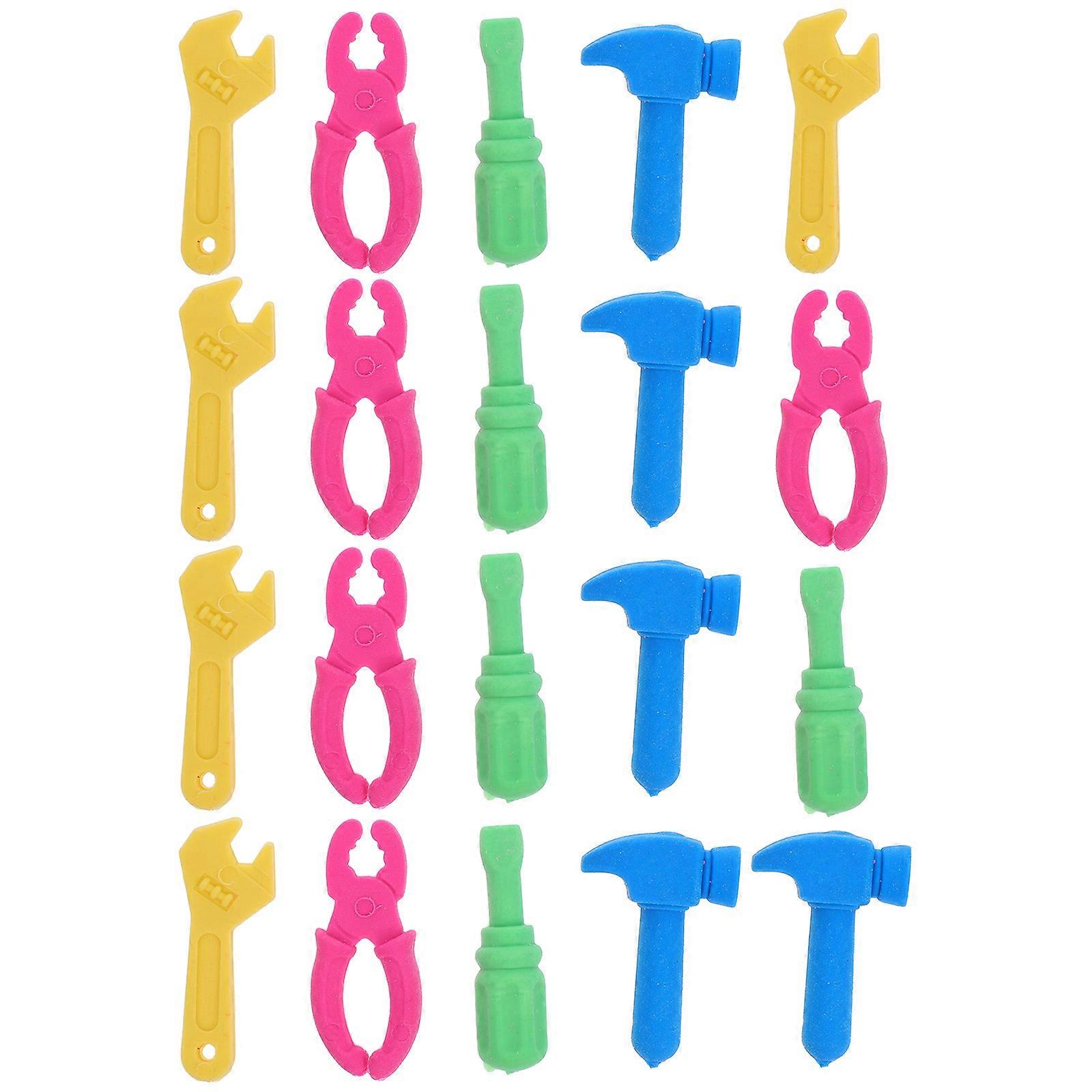 Mini Erasers Tool Design Screwdriver Shape Assorted .50X1.60X0.50cm Learning Aid 20Pcs