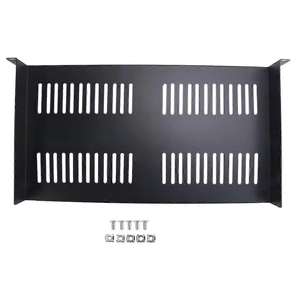 1U Server Rack Mount Shelf Vented Cantilever Tray