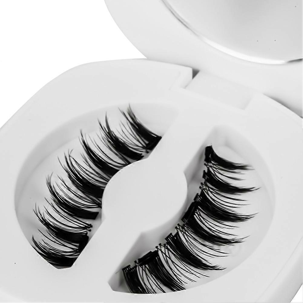 Soft Magnetic Eyelashes No Glue Needed Reusable Natural Look 3D Lashes Easy Apply Soft Magnetic Lashes for Eye Makeup B