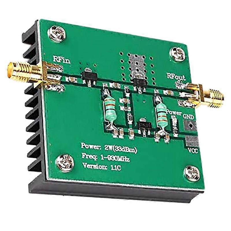 1-930MHz 2W RF Amplifier RF Broadband Power Amplifier Module for Radio  mission FM HF VHF