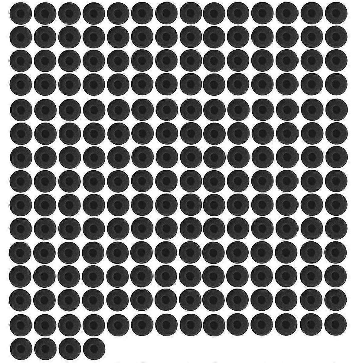 200PCS Replacement Ear Tips Headsets Earbuds Soft Sponge Foam Black