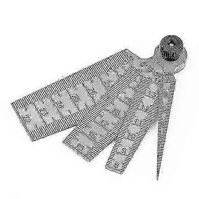 2 Pcs 0-15mm Hole Measuring Tapers Ruler Set Depth Gauge Tool