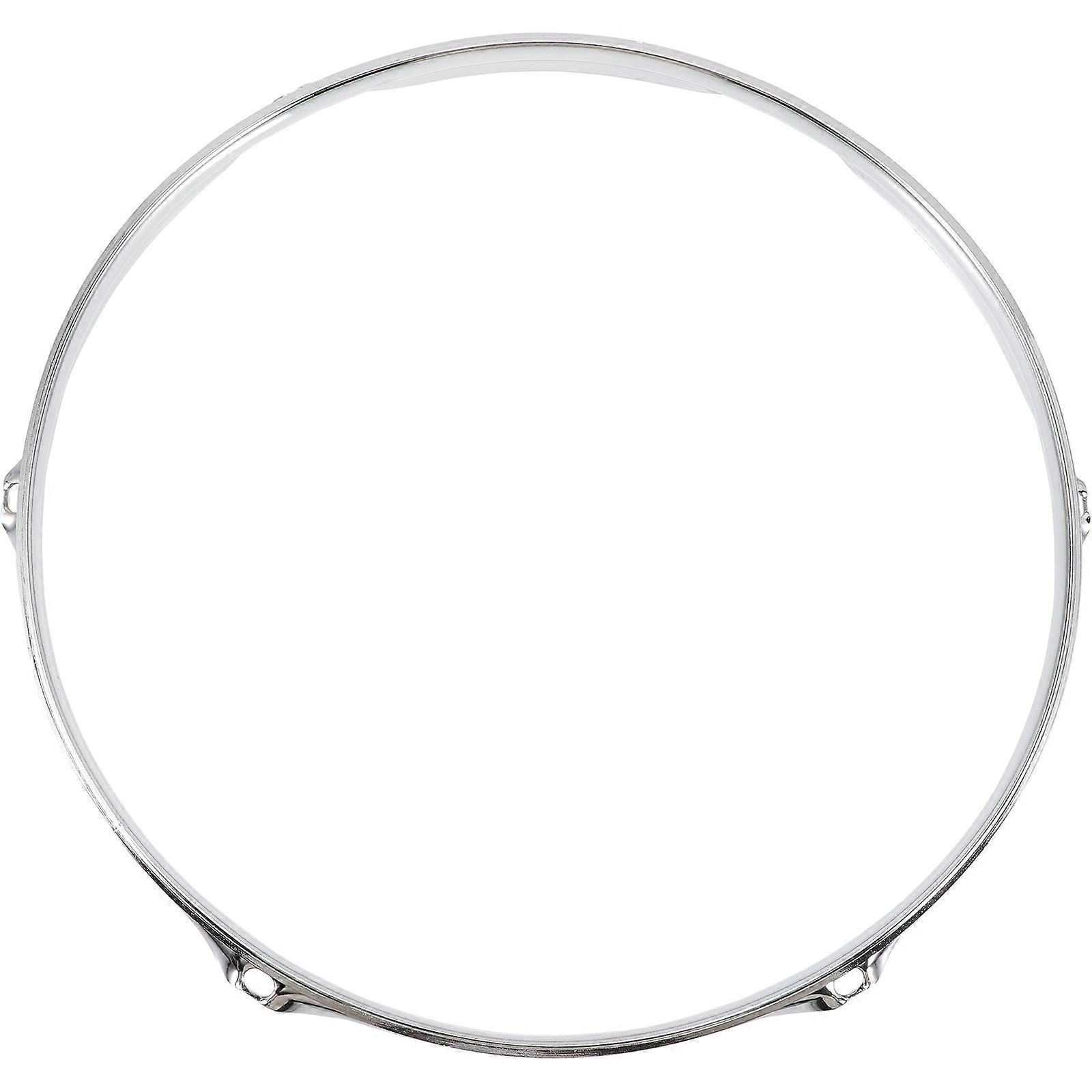 Drum Side Hoop Steel Snare Drum Side Ring for Percussion 2Pcs Silver