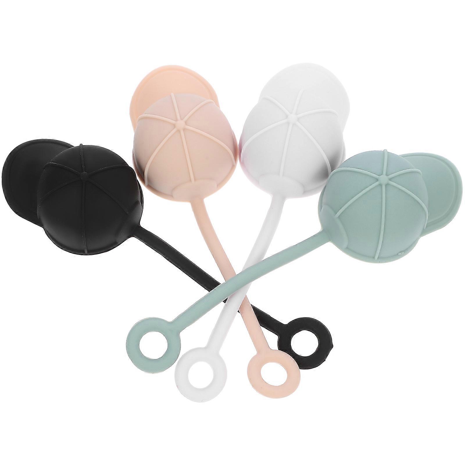 Straw Cover Cap Silicone Straw Topper for Decoration 16Pcs Assorted