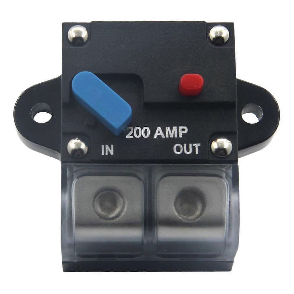 12-24 Volt DC 200A Circuit Breaker Trolling Motor Auto Car Marine Stereo Audio Inline Fuse Holders