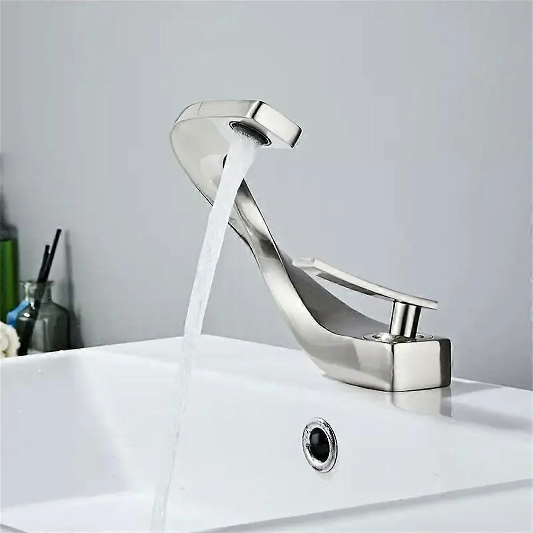 Bathroom Basin Faucet Deck Mounted Hot And Cold Vintage Style