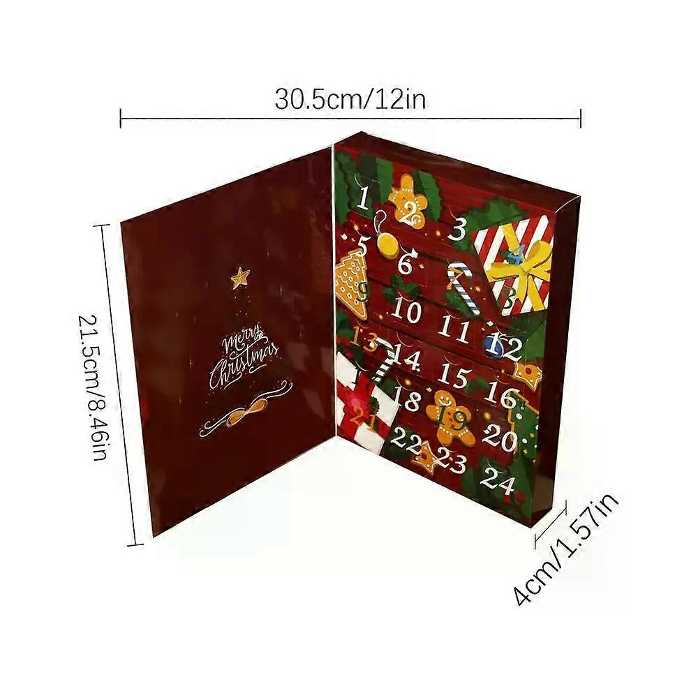Christmas Advent Filling Box 24-Day Fillable Reusable Kids Christmas Countdown Calendar for Birthdays Valentine's Day Children