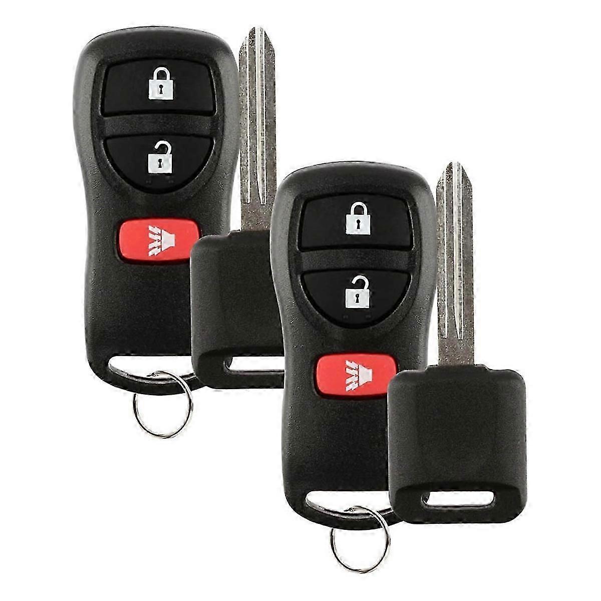 2set Replacement Key Fob Car Remote with Uncut Transponder Key for KBRASTU15, CWTWB1U733, ID 46, NI0