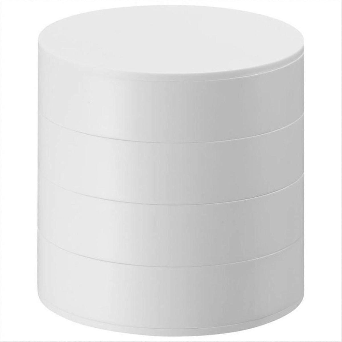 Rotating Multi-Layer Desktop Storage Box with Lid B