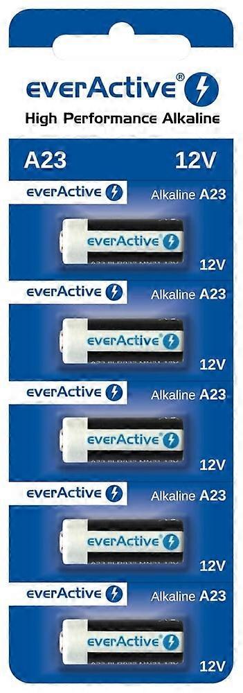 Piles alcalines Everactive A23 12 V - Blister de 5 pièces