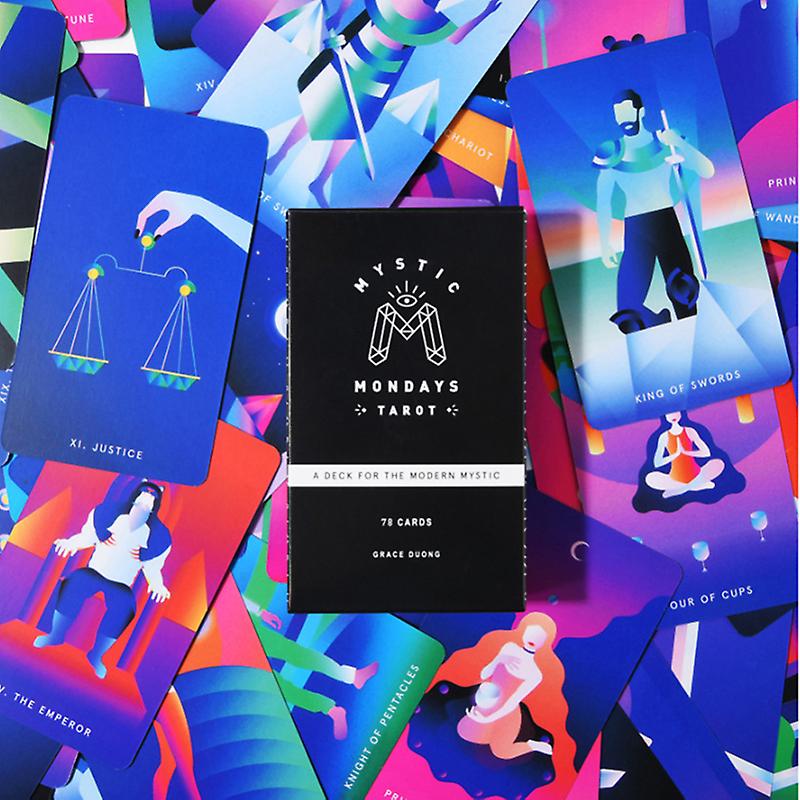 Multicolor Unbrand 78Pcs/Set Mystic Mondays Tarot Deck For The Modern Mystic Tarot Cards Game Gift One Size