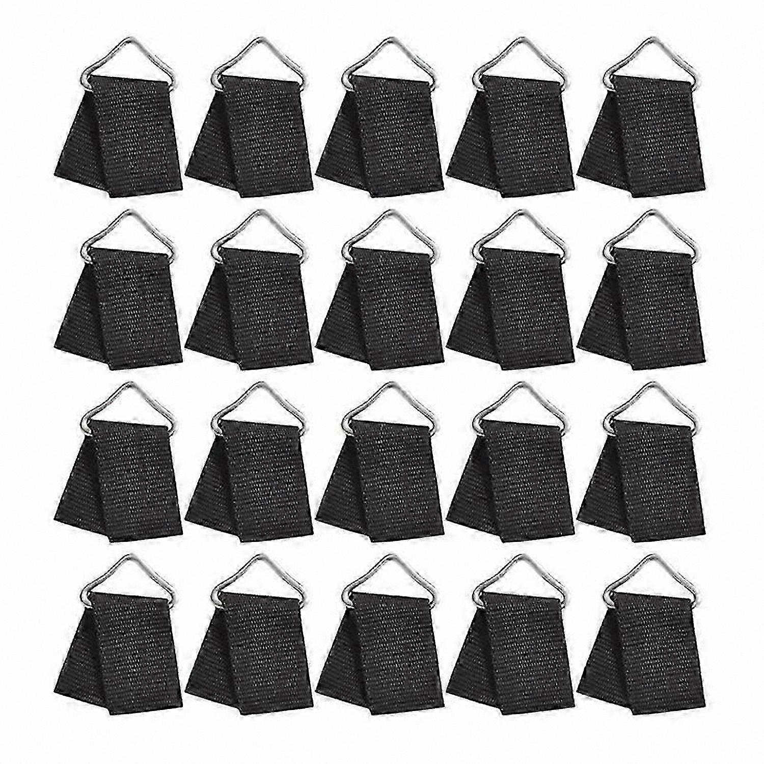 20-Pack Trampoline Spring Clips with Triangle Rings for Secure Connections