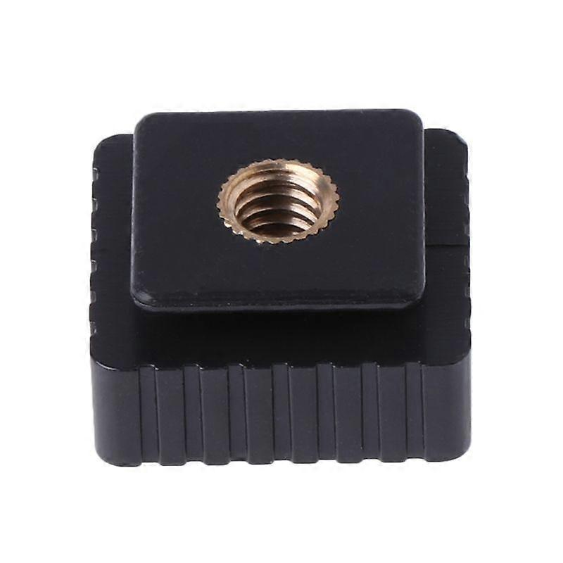 Hot Shoe Mount Adapter To 1/4" Screw for Head Thread For Studio Light Stand