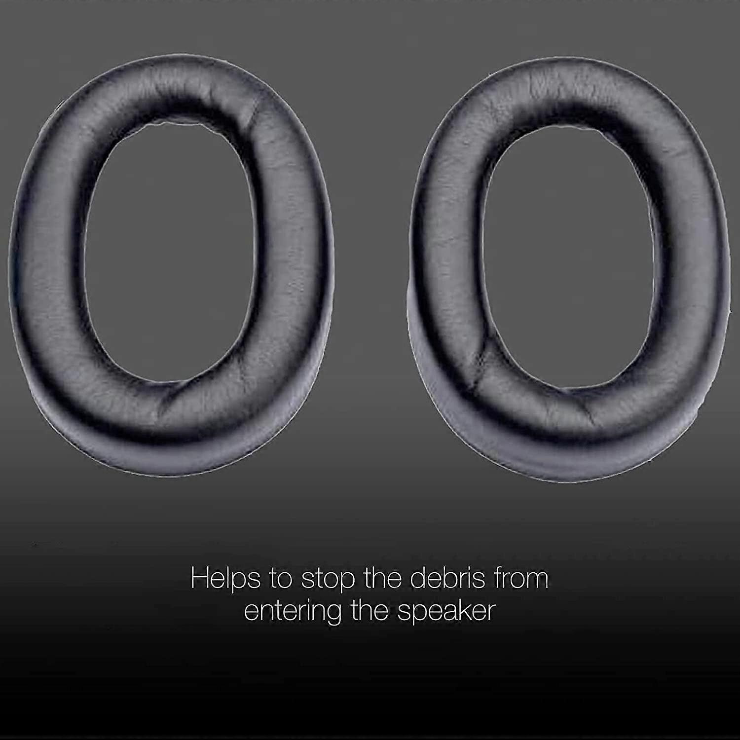 Global Teck Cushions for Jabra Evolve2 85 Wireless Bluetooth , 2pk Replacement Kit Leatherette Ear Cushions #GTW