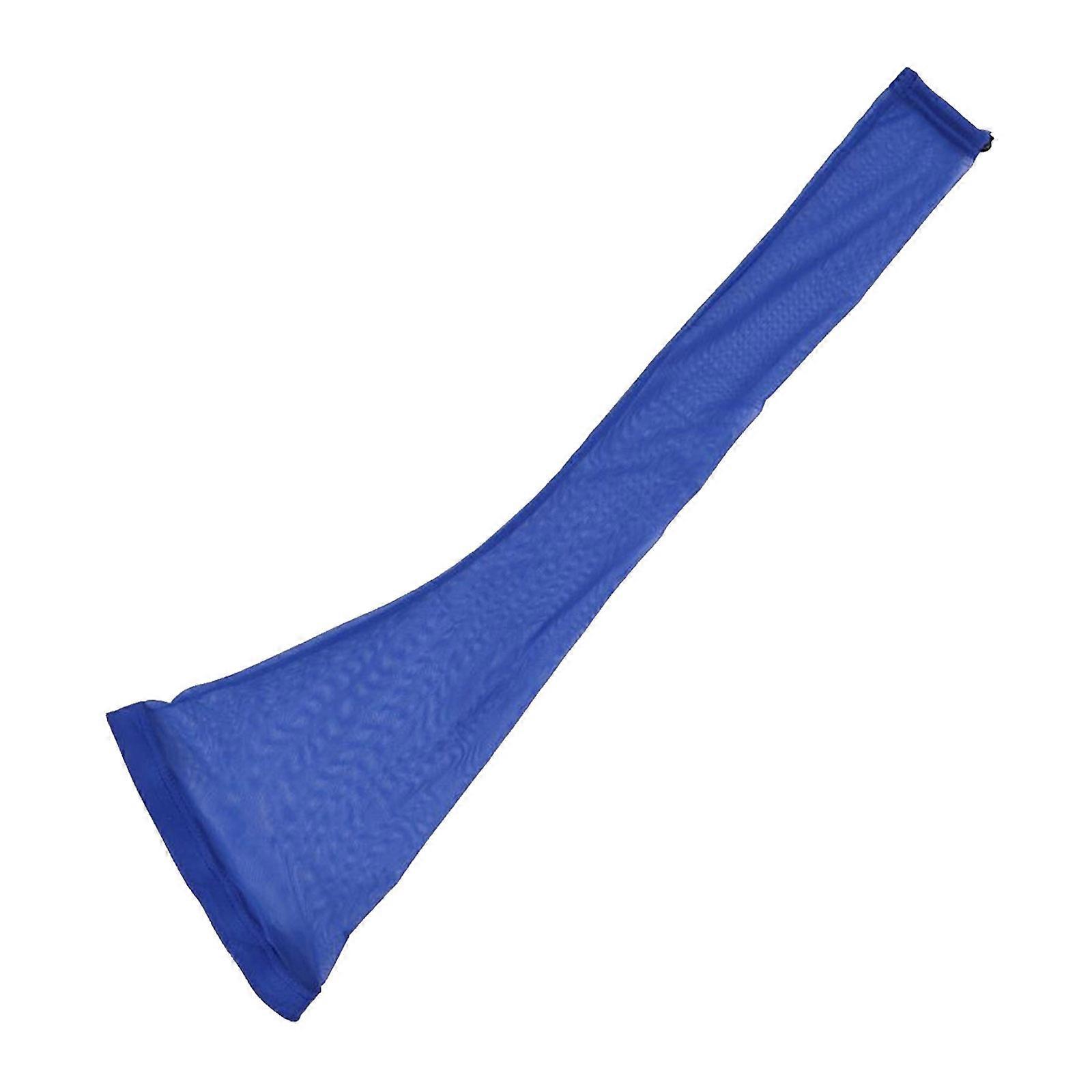 flettede ermehetter for dreadlocks mykt polyester stoff elastisk bånd unisex mote hodeplagg blå