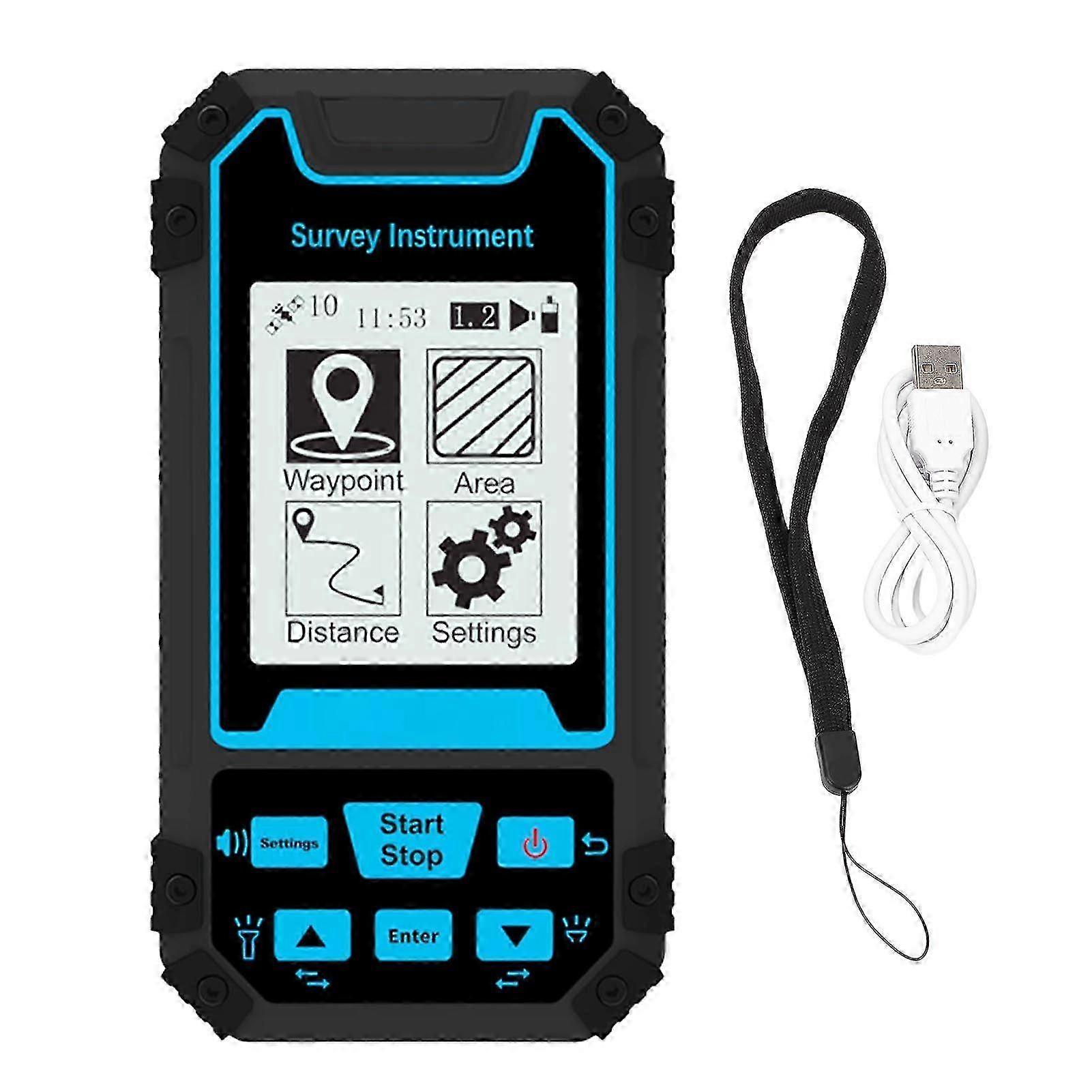 Land Meter Mini Portable Handheld Surveyor Area Measurement Tool GNSS 2.4in Screen Measuring Instrument S8