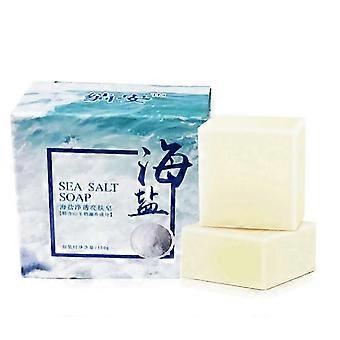 Natural Goat Milk Bath Soap Sea Salt Soap Exfoliating Acne Deeply Clean Problem