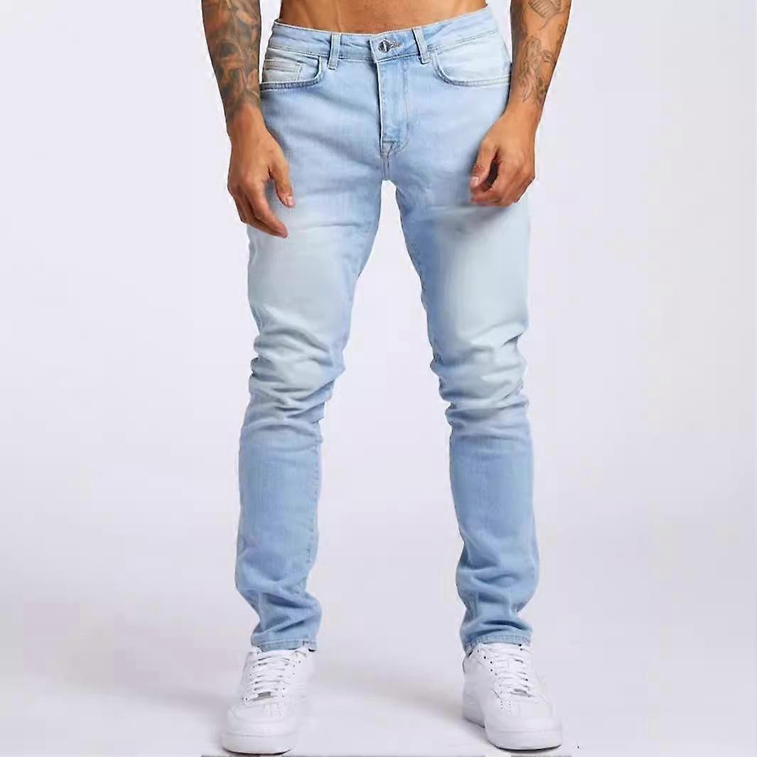 Men's Jeans Solid Color Slim Jeans