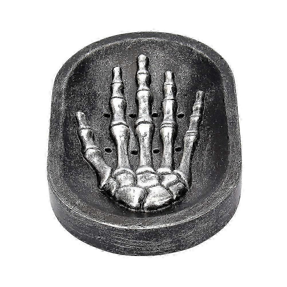 Gothic Skeleton Skull Hand Soap Dish for Kitchen or Bathroom