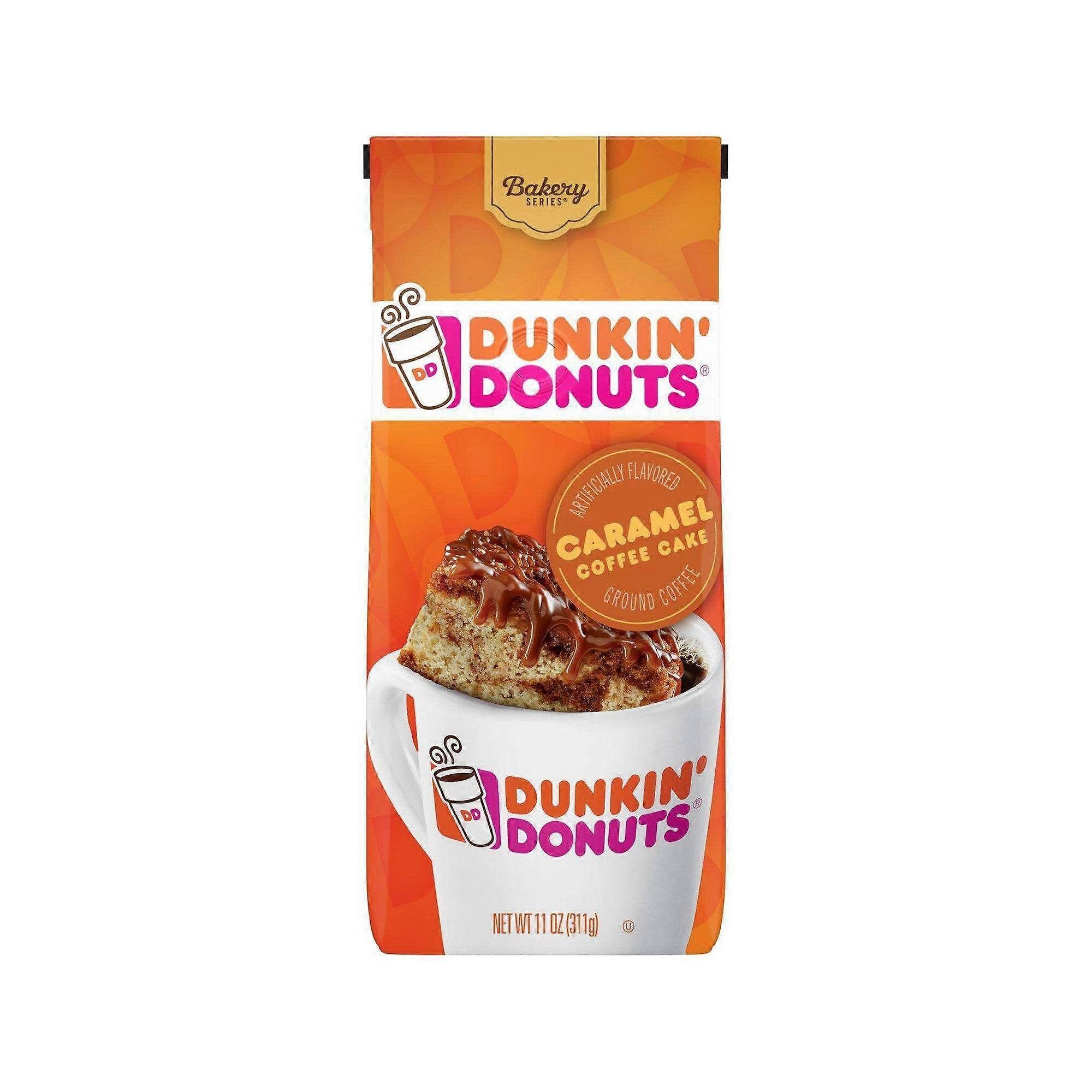 دانكن دونتس كعكة الكراميل قهوة مطحونة متوسطة التحميص ، 11 أونصة
