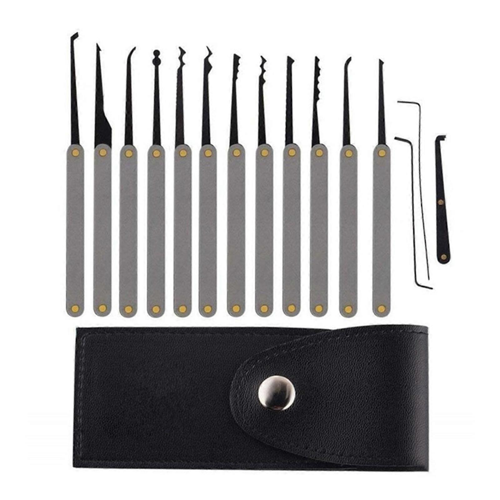 Purpose 15 Piece Lock Maintenance Set Rustproof  Steel  For Professional  Adjustments Multicolor