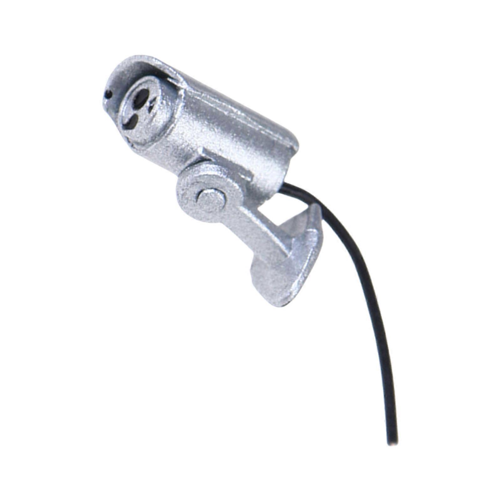 Tool Complimentary Placement Miniature Security Camera Model Constructed Of Strong Metal For Model House Enthusiasts  Silver