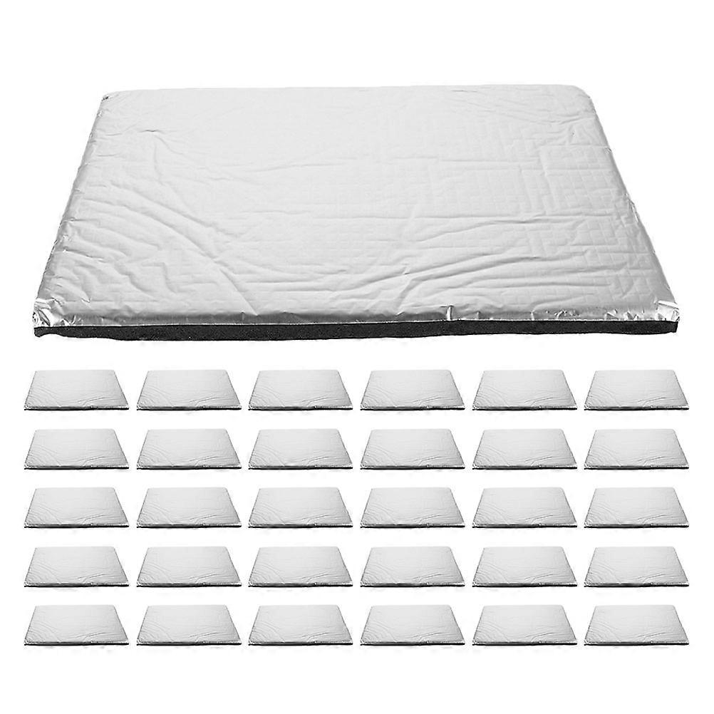 Engine Heat Insulation Pad for Car Use with Soundproofing 50Pcs Silver