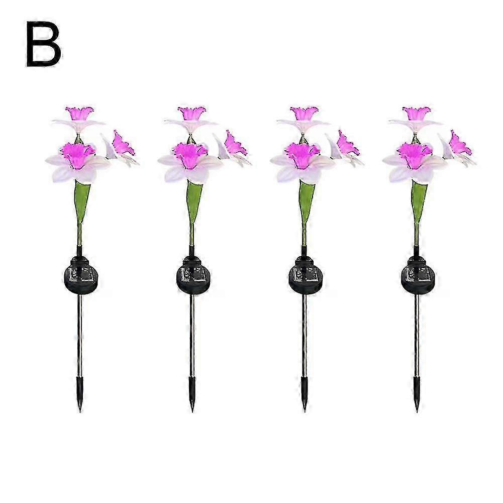 Solar LED Lighted Daffodil Decorative Garden Stakes LED Artificial Sprite Light