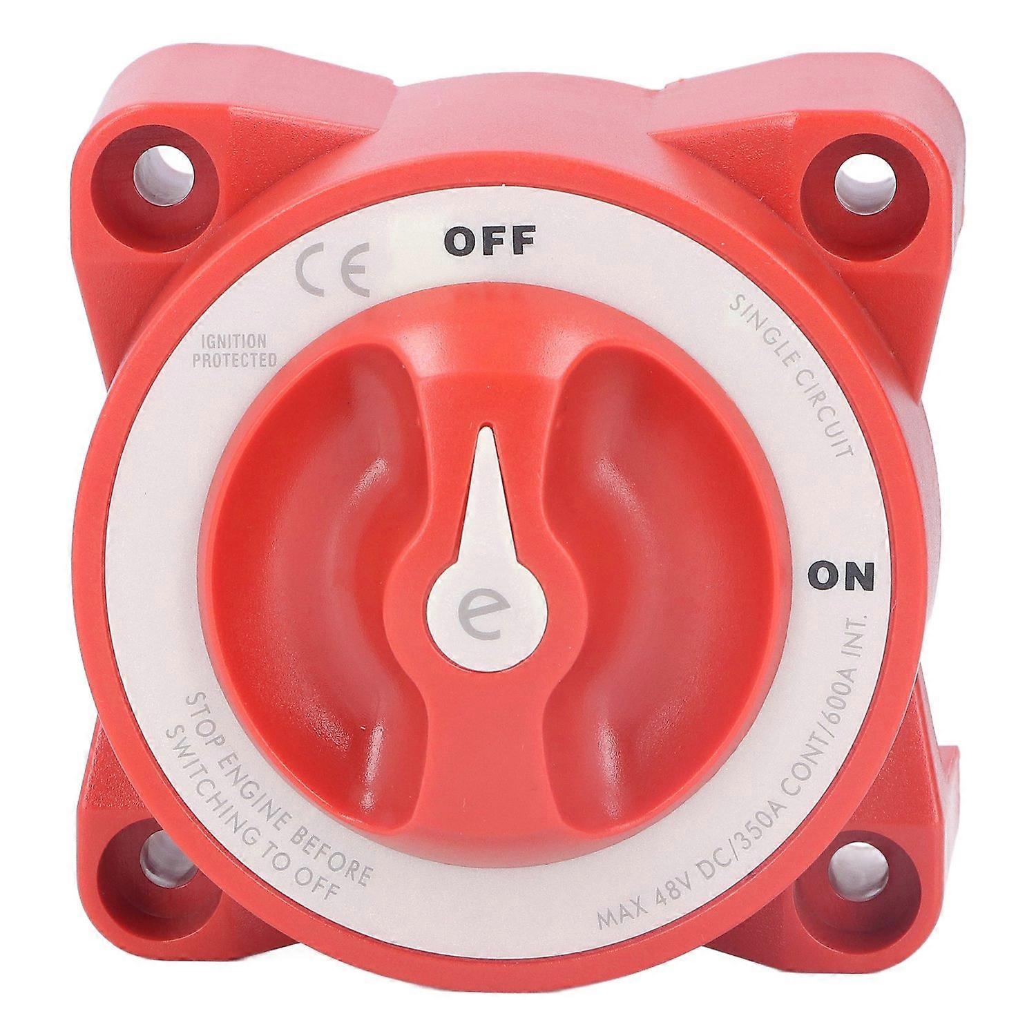 350A Battery Switch ON/Off Knob Type Single Circuit Power Disconnect Isolator for Marine Boat Car Tr